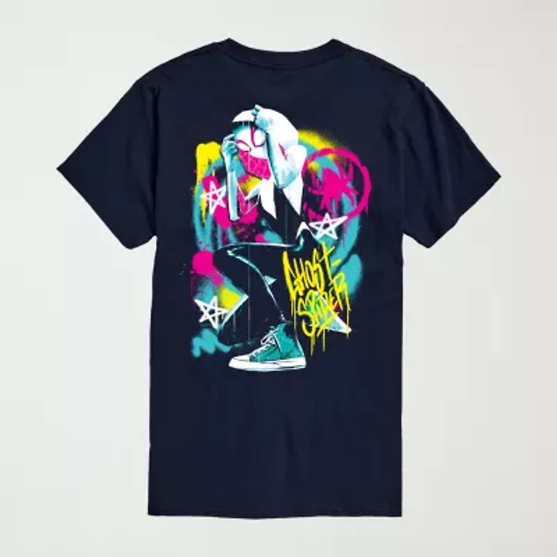 Novelty Mens Crew Neck Short Sleeve Regular Fit Marvel Graphic T-Shirt