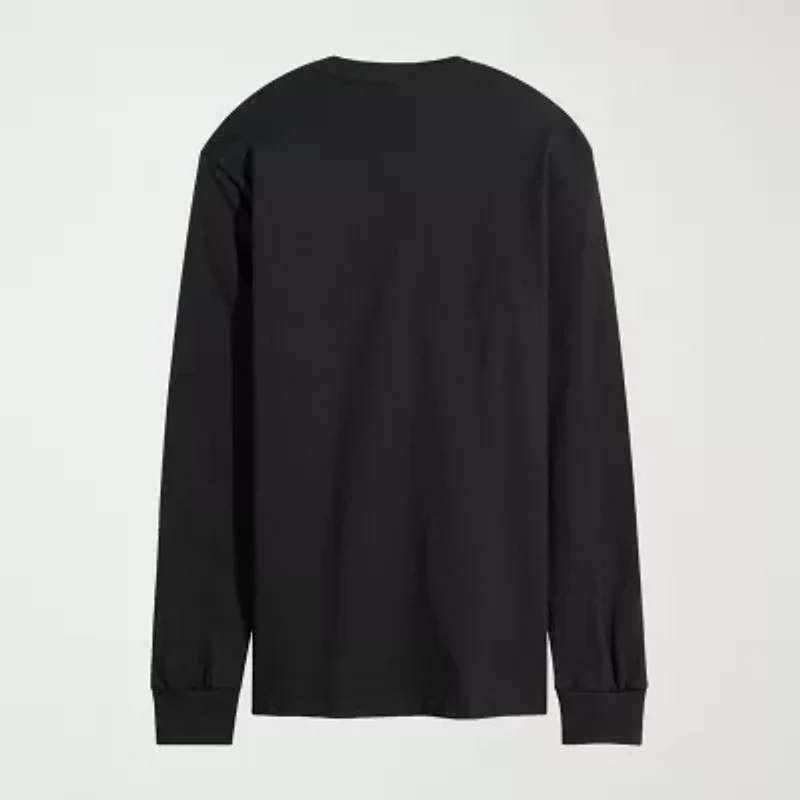 Novelty Mens Crew Neck Long Sleeve Regular Fit Marvel Graphic T-Shirt