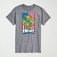 Novelty Mens Crew Neck Short Sleeve Regular Fit Teenage Mutant Ninja Turtles Graphic T-Shirt