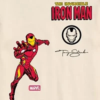 Novelty Mens Crew Neck Short Sleeve Regular Fit Iron Man Marvel Graphic T-Shirt
