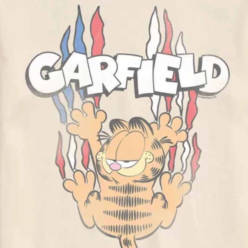 Novelty Mens Crew Neck Short Sleeve Regular Fit Garfield Big and Tall Graphic T-Shirt