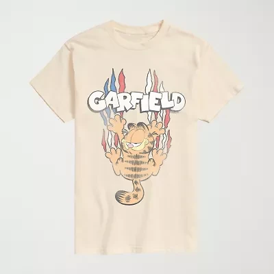 Novelty Mens Crew Neck Short Sleeve Regular Fit Garfield Big and Tall Graphic T-Shirt