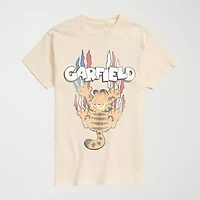 Novelty Mens Crew Neck Short Sleeve Regular Fit Garfield Big and Tall Graphic T-Shirt
