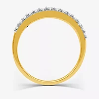 I Said Yes (H-I / I1) 1/4 CT. T.W. Lab Grown White Diamond Sterling Silver or 14K Gold Over Wedding Band