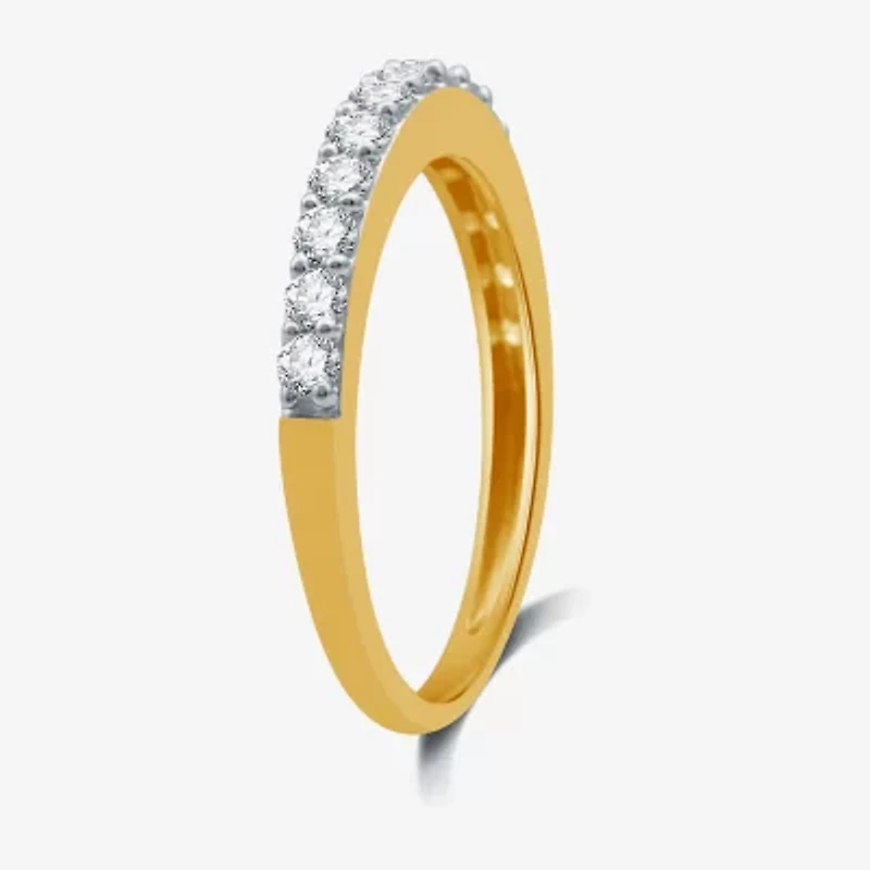 I Said Yes (H-I / I1) 1/2 CT. T.W. Lab Grown White Diamond Sterling Silver or 14K Gold Over Wedding Band