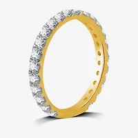I Said Yes (H-I / I1) 1 CT. T.W. Lab Grown White Diamond Sterling Silver or 14K Gold Over Eternity Wedding Band