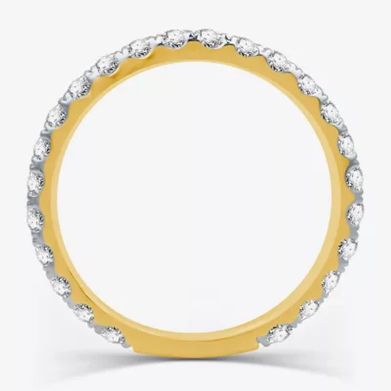 I Said Yes (H-I / I1) 1 CT. T.W. Lab Grown White Diamond Sterling Silver or 14K Gold Over Eternity Wedding Band