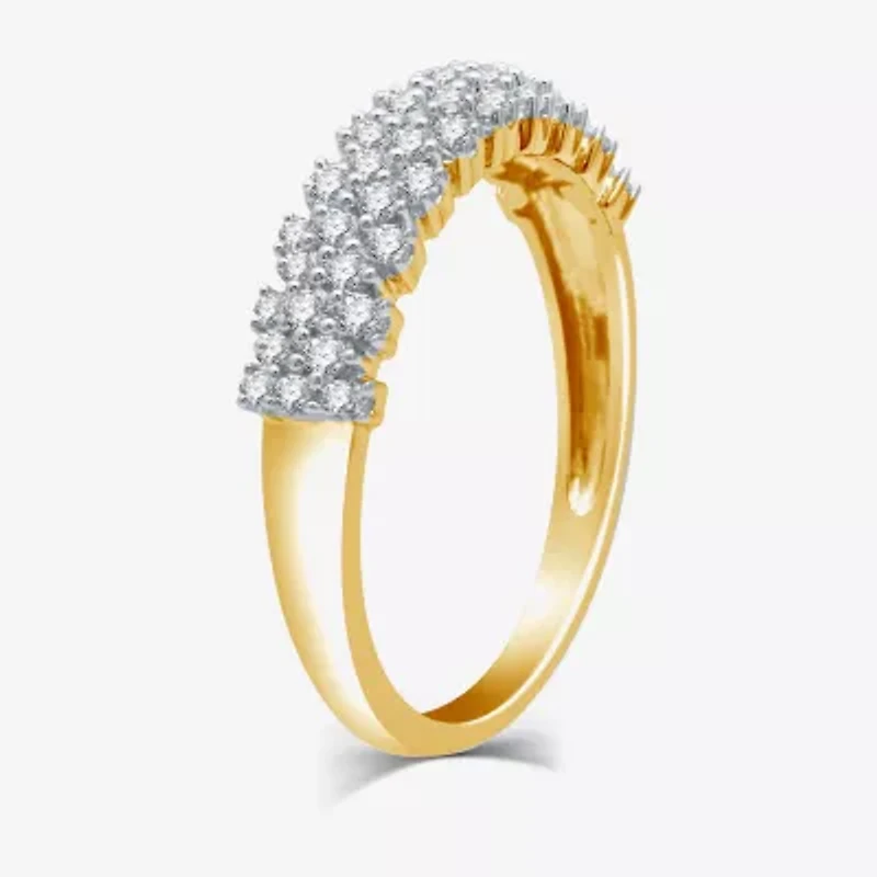 I Said Yes (H-I / I1) 1/2 CT. T.W. Lab Grown White Diamond Sterling Silver or 14K Gold Over Anniversary Wedding Band
