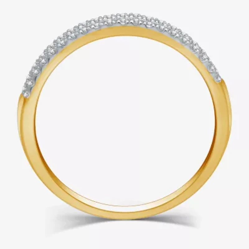 I Said Yes (H-I / I1) 1/4 CT. T.W. Lab Grown White Diamond Sterling Silver or 14K Gold Over Anniversary Wedding Band