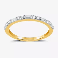 I Said Yes (H-I / I1) 1/3 CT. T.W. Lab Grown White Diamond Sterling Silver or 14K Gold Over Wedding Band