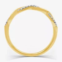 I Said Yes (H-I / I1) 1/10 CT. T.W. Lab Grown White Diamond Sterling Silver or 14K Gold Over Wedding Band