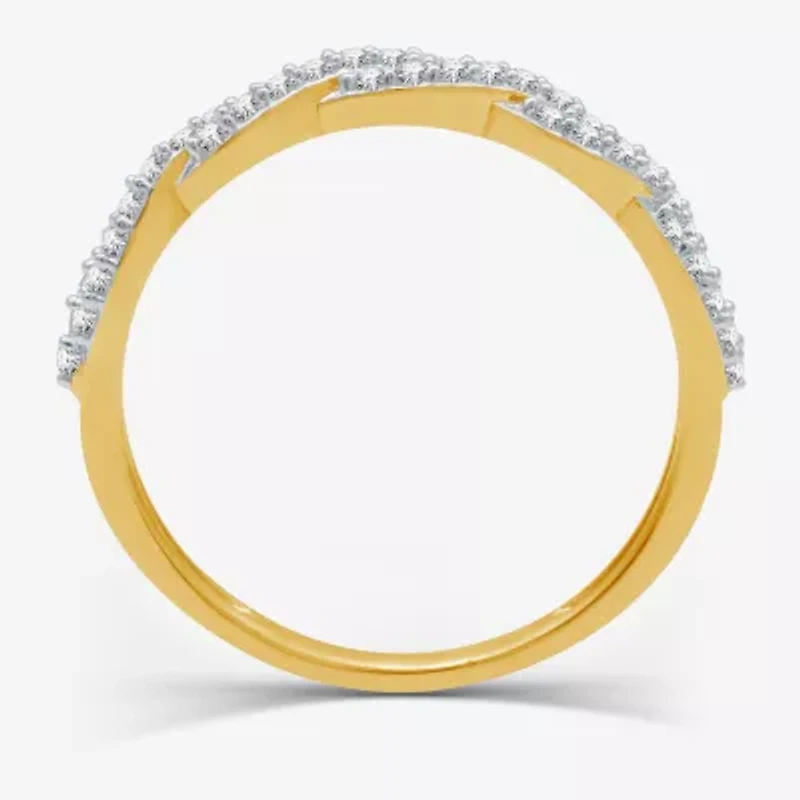 I Said Yes (H-I / I1) 1/4 CT. T.W. Lab Grown White Diamond Sterling Silver or 14K Gold Over Wedding Band