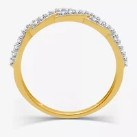 I Said Yes (H-I / I1) 1/4 CT. T.W. Lab Grown White Diamond Sterling Silver or 14K Gold Over Wedding Band