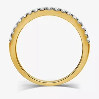 I Said Yes (H-I / I1) Womens 1 1/ CT. T.W. Lab Grown White Diamond Sterling Silver or 14K Gold Over Cushion Side Stone Halo Bridal Set