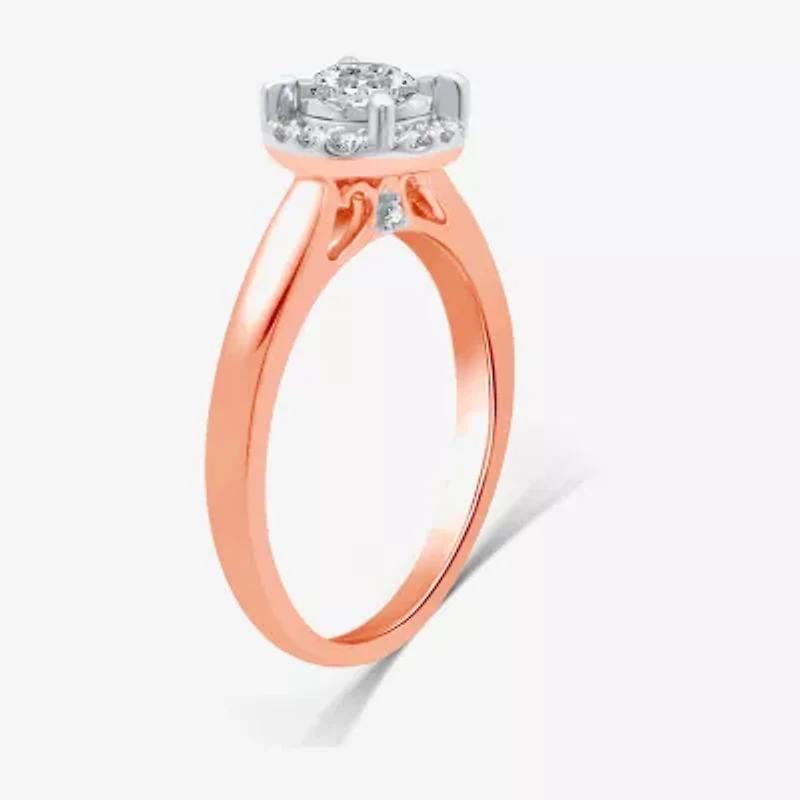 I Said Yes (H-I / I1) Womens 1 CT. T.W. Lab Grown White Diamond Sterling Silver or 14K Gold Over Round Side Stone Halo Bridal Set