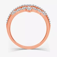 I Said Yes (H-I / I1) 1/5 CT. T.W. Lab Grown White Diamond Sterling Silver or 14K Gold Over Chevron Wedding Band