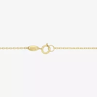 Womens White Mother Of Pearl 14K Gold Star 17 Inch Pendant Necklace