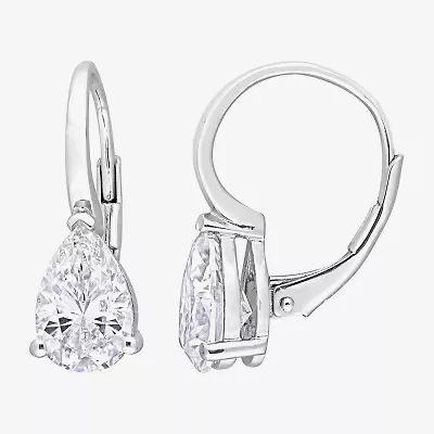 Womens / CT. T.W. Lab Created White Moissanite Sterling Silver Drop Earrings