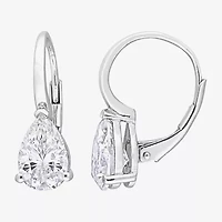 Womens / CT. T.W. Lab Created White Moissanite Sterling Silver Drop Earrings