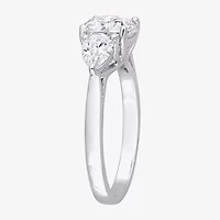 Womens / CT. T.W. Lab Created White Moissanite Sterling Silver 3-Stone Engagement Ring
