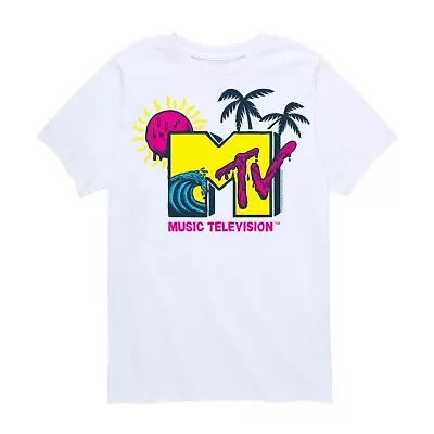 Summer Logos Little & Big Kid Boys Crew Neck Short Sleeve Regular Fit MTV Graphic T-Shirt