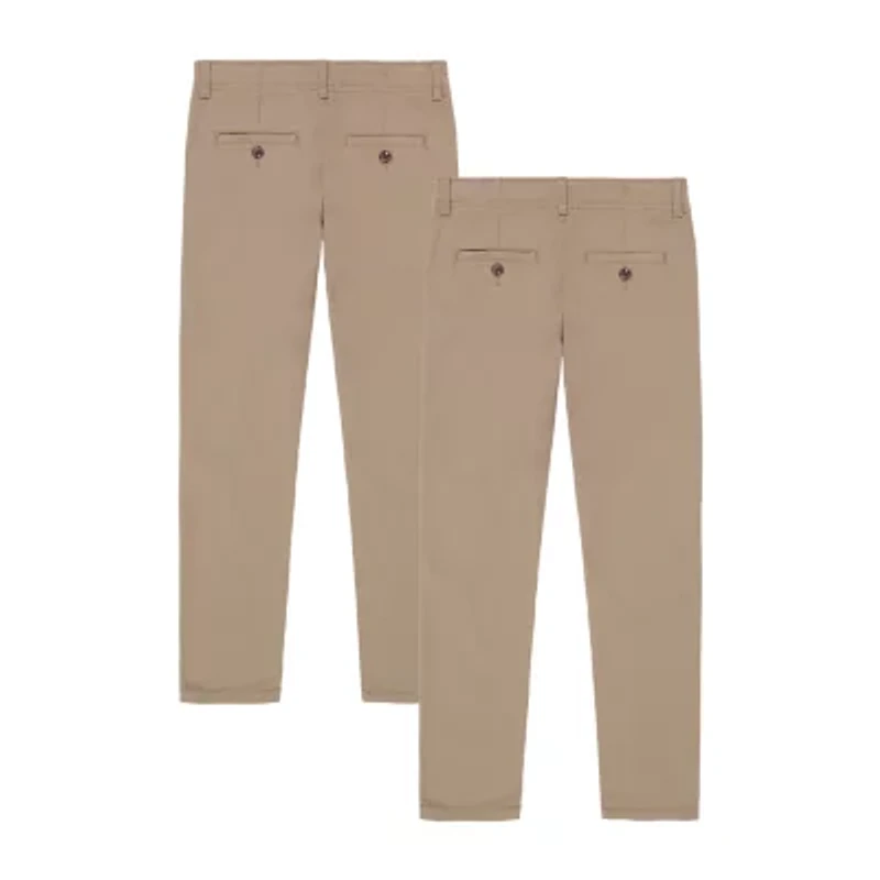 IZOD Little & Big Kid Boys Straight Regular Fit Flat Front Pant
