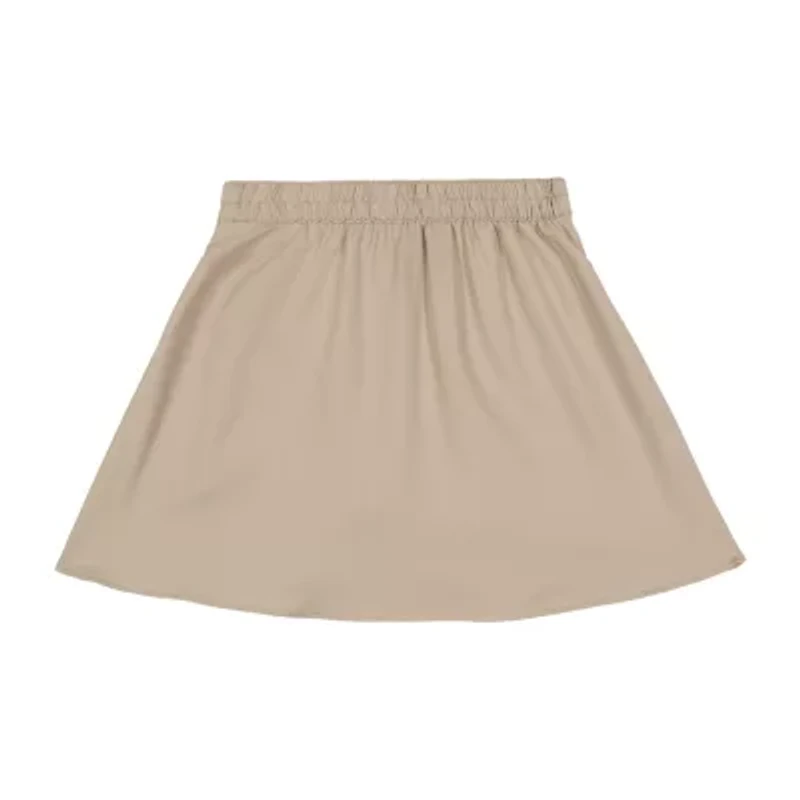 IZOD Little & Big Girls Elastic Waist Belted Scooter Skirt