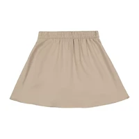 IZOD Little & Big Girls Elastic Waist Belted Scooter Skirt