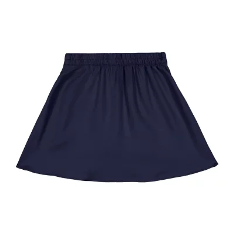 IZOD Little & Big Girls Elastic Waist Belted Scooter Skirt