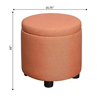 Designs4Comfort Round Storage Ottoman
