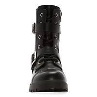 Arizona Jean Co Womens Fleet Block Heel Combat Boots