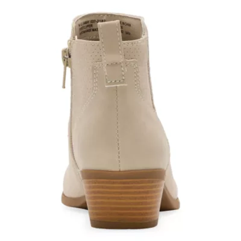 Arizona Jean Co Womens Lambray Stacked Heel Booties