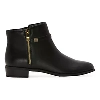 Liz Claiborne Womens Roth Stacked Heel Booties