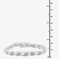 1/10 Ct.T.W. Womens CT. T.W. Natural White Diamond Sterling Silver 7.5 Inch Tennis Bracelet