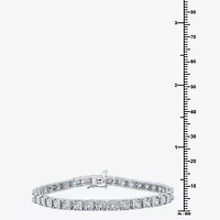 Womens 1/2 CT. T.W. Natural White Diamond Sterling Silver 7.5 Inch Tennis Bracelet