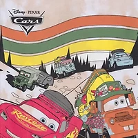 Disney Collection Little & Big Kid Boys Crew Neck Short Sleeve Classic Fit Cars Graphic T-Shirt