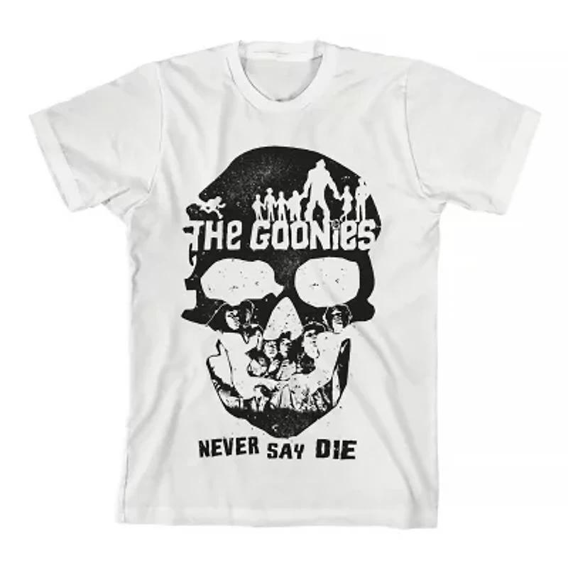 Goonies Little & Big Kid Boys Crew Neck Short Sleeve Regular Fit Graphic T-Shirt