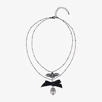 Arizona Halloween Silver Tone Womens Glass 16 Inch Strand Necklace