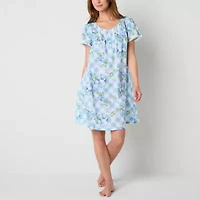 Adonna Womens Short Sleeve Scoop Neck Nightgown