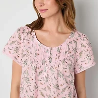 Adonna Womens Scoop Neck Short Sleeve Nightgown