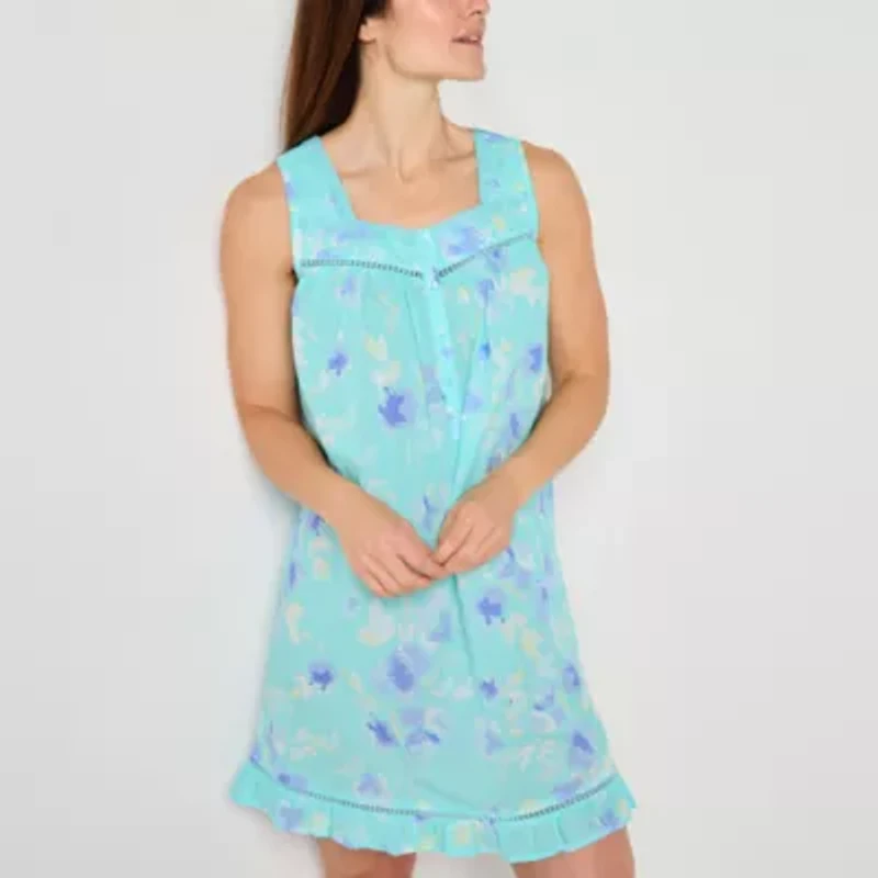 Adonna Womens Scoop Neck Short Sleeve Nightgown