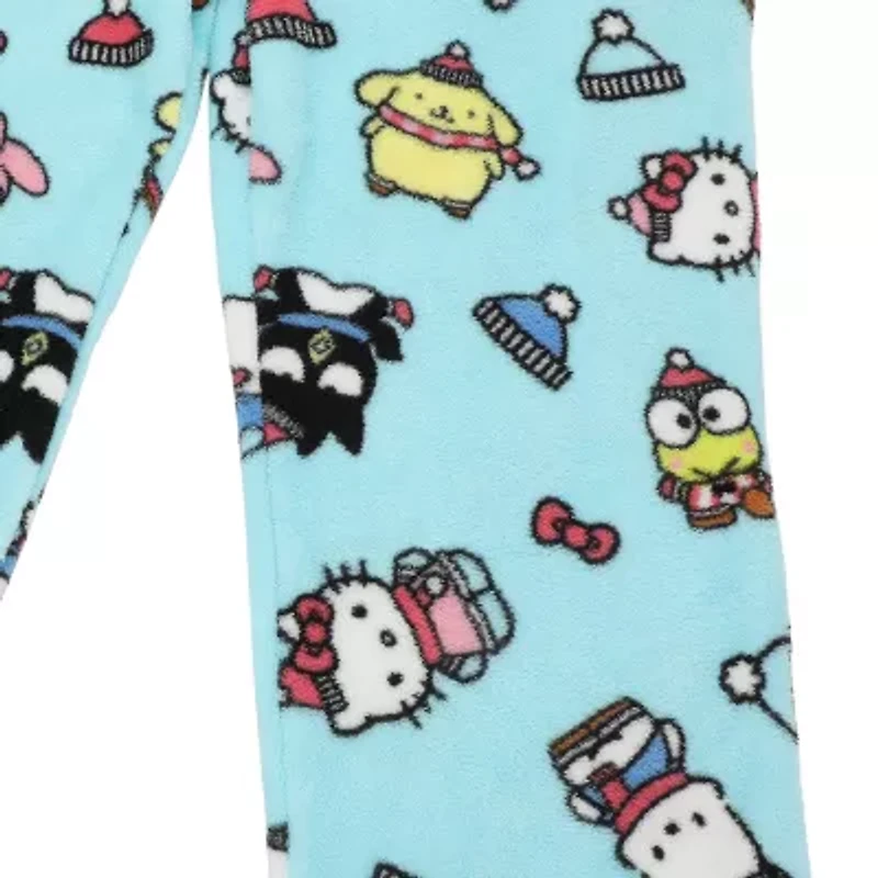 Womens Hello Kitty Plush 1 Pair Pajama Pants