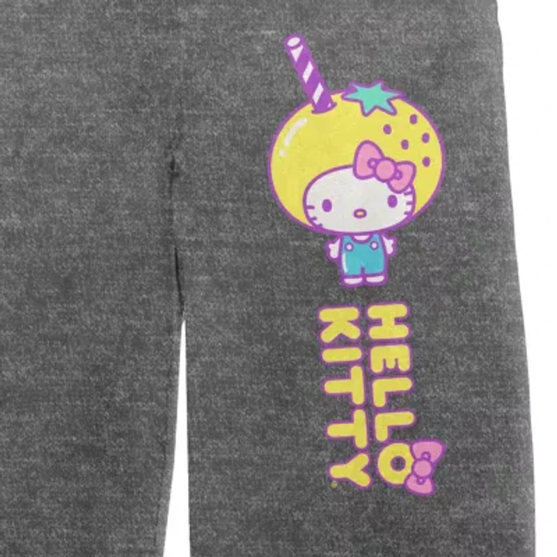 Womens Hello Kitty Plush 1 Pair Pajama Pants