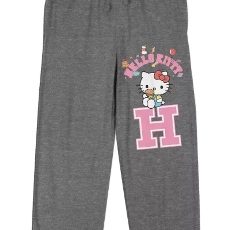 Womens Hello Kitty Plush 1 Pair Pajama Pants