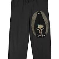 Coraline Shadow Womens Plush 1 Pair Pajama Pants
