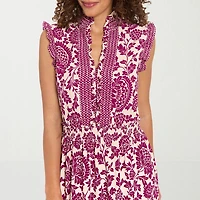 London Style Womens Sleeveless Floral Maxi Dress