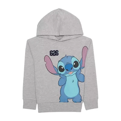 Disney Collection Little & Big Kid Boys Long Sleeve Lilo Stitch Fleece Hoodie