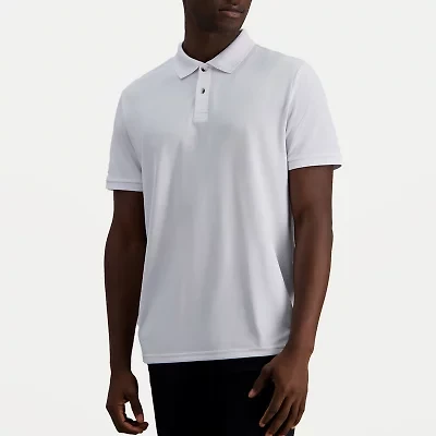 Haggar Pique Mens Regular Fit Short Sleeve Polo Shirt