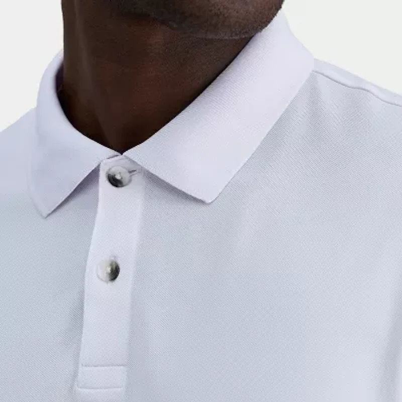 Haggar Pique Mens Regular Fit Short Sleeve Polo Shirt
