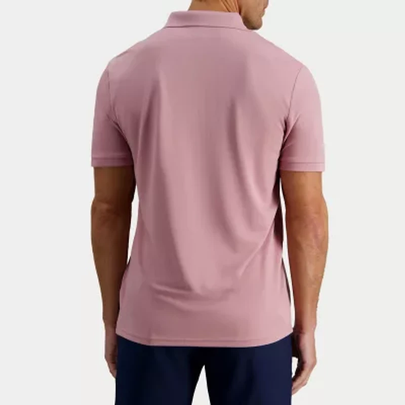 Haggar Pique Mens Regular Fit Short Sleeve Polo Shirt